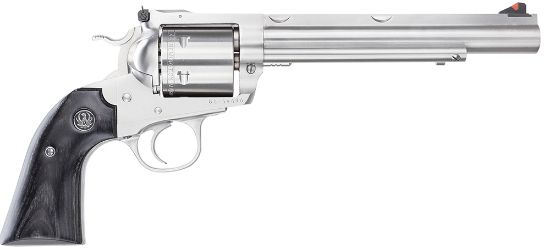 Picture of Ruger 0862 Super Blackhawk Hunter Large Frame 44 Rem Mag/44 Special 6Rd 7.50" Satin Stainless W/Integral Mount Barrel, Cylinder & Frame, Bisley Black Laminate Grip, Transfer Bar Safety 