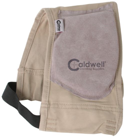 Picture of Caldwell 300010 Magnum Recoil Shield Tan Cloth W/Leather Pad 