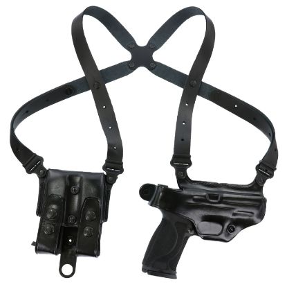 Picture of Galco Mc224b Miami Classic Shoulder System Size Fits Chest Up To 56" Black Leather Compatible W/Glock 19 Gen1-5/17 Gen1-5/22 Gen2-5 Right Hand 