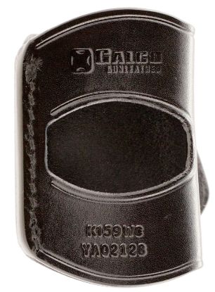 Picture of Galco Yaq212b Yaqui Owb Black Leather Belt Slide Fits 1911 Fits 3-5" Barrel Right Hand 