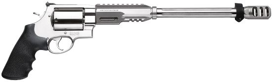 Picture of Smith & Wesson 170339 Performance Center Model 460 Xvr 460 S&W Mag 5Rd 14" Mb Stainless Steel Barrel & Cylinder Satin Stainless Steel Frame With Black Polymer Grip Includes Bipod 