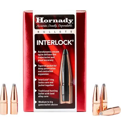 Picture of Hornady 3235 Interlock 8Mm .323 170 Gr Round Nose 100 Per Box/ 15 Case 