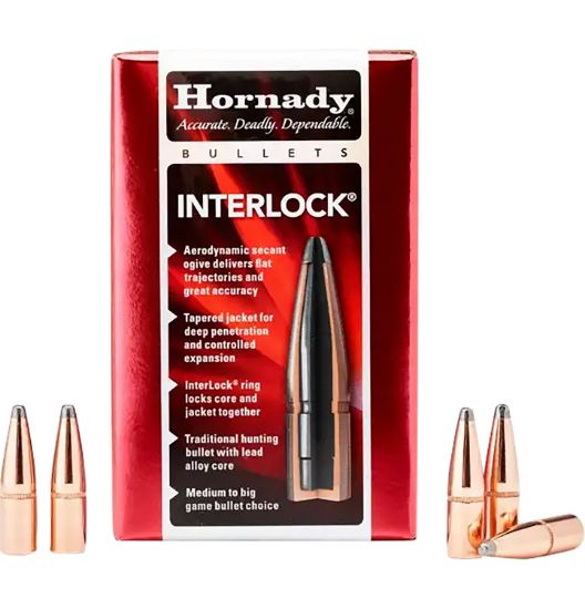 Picture of Hornady 3235 Interlock 8Mm .323 170 Gr Round Nose 100 Per Box/ 15 Case 