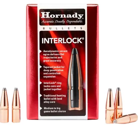 Picture of Hornady 41051 Interlock 405 Cal .411 300 Gr Spire Point 50 Per Box/ 25 Case 