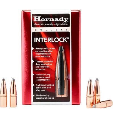 Picture of Hornady 4503 Interlock 45 Cal .458 350 Gr Flat Point 50 Per Box/ 15 Case 