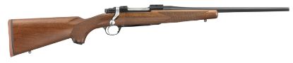 Picture of Ruger 37139 Hawkeye Compact Sports South Exclusive 308 Win 4+1 16.50" Satin Blued Steel Barrel, Integral Scope Mounts Steel Receiver, Fixed American Walnut Stock 