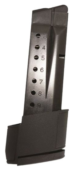 Picture of Promag Smi28 Standard 10Rd Extended 9Mm Luger Fits S&W M&P Shield Blued Steel (Except Shield Ez Variant) 