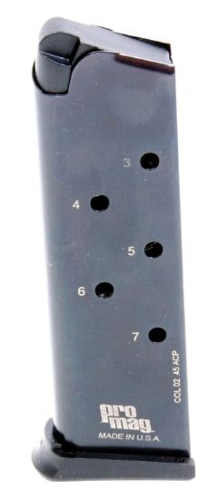 Picture of Promag Col02 Standard 7Rd 45 Acp Fits 1911 Government Blued Steel 