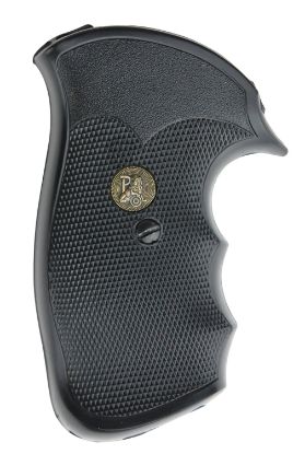 Picture of Pachmayr 03292 Gripper Grip Checkered Black Rubber With Finger Grooves For S&W N Frame 