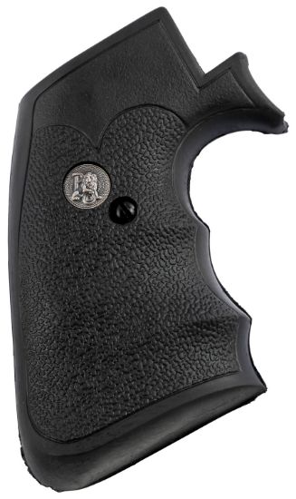 Picture of Pachmayr 05134 Decelerator Grip Checkered Black Rubber With Finger Grooves For Ruger Super Blackhawk 