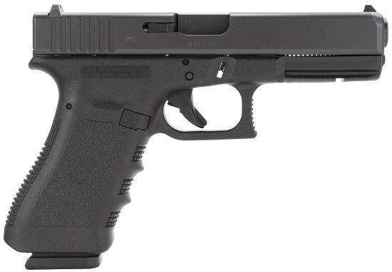 Picture of Glock Pi3750201 G37 Gen3 45 Gap 4.49" Barrel 10+1, Black Frame & Slide, Finger Grooved Rough Texture Grip, Safe Action Trigger 