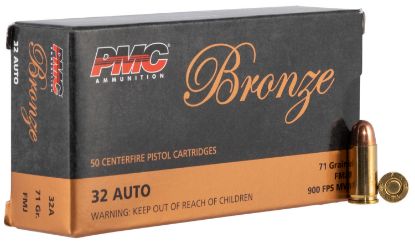 Picture of Pmc 32A Bronze 32 Acp 71 Gr Full Metal Jacket 50 Per Box/ 20 Case 