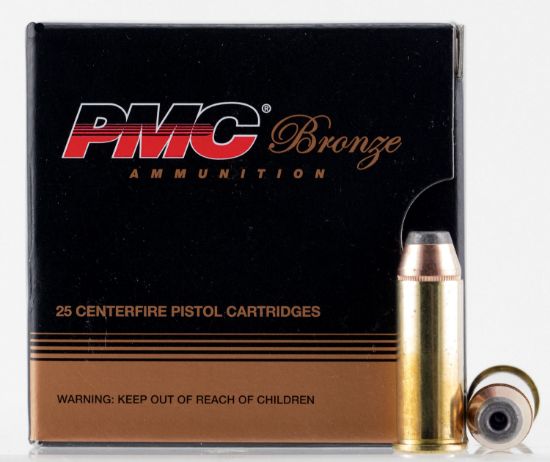 Picture of Pmc 44Sb Bronze 44 S&W Spl 180 Gr Jacket Hollow Point 25 Per Box/ 20 Case 