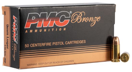Picture of Pmc 9B Bronze 9Mm Luger 115 Gr Jacket Hollow Point 50 Per Box/ 20 Case 