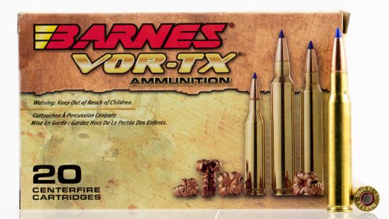 Picture of Barnes Bullets 21565 Vor-Tx Rifle 30-06 Springfield 168 Gr Tipped Tsx Boat Tail 20 Per Box/ 10 Case 