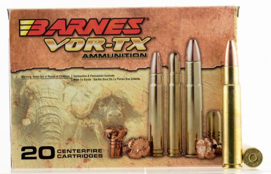 Picture of Barnes Bullets 22034 Vor-Tx Safari 416 Rigby 400 Gr Barnes Tsx Flat Base 20 Per Box/ 10 Case 