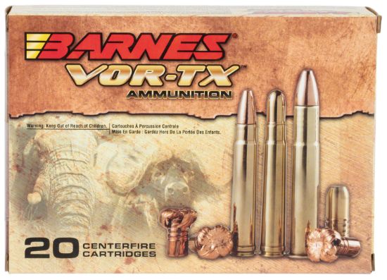 Picture of Barnes Bullets 22035 Vor-Tx Safari 416 Rigby 400 Gr Round Nose Banded Solid 20 Per Box/ 10 Case 