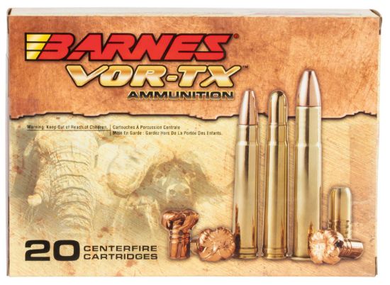 Picture of Barnes Bullets 22027 Vor-Tx Safari 458 Lott 500 Gr Barnes Tsx Flat Base 20 Per Box/ 10 Case 