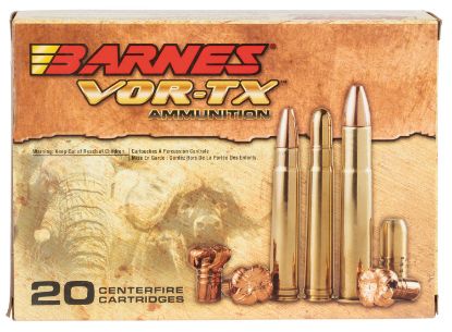 Picture of Barnes Bullets 22033 Vor-Tx Safari 500 Nitro Express 570 Gr Round Nose Banded Solid 20 Per Box/ 10 Case 