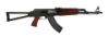 Picture of Zastava Zpapm70 Semi-Auto 7.62X39mm Ak47 Rifle Blood Red Handguard Triangle Folding Stock