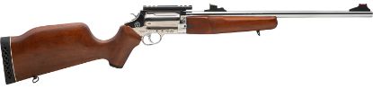 Picture of Rossi Scj4510ss Circuit Judge 45 Colt (Lc) Caliber Or 410 Gauge With 5Rd Capacity, 18.50" Barrel, Polished Stainless Metal Finish & Hardwood Monte Carlo Stock Right Hand (Full Size) 