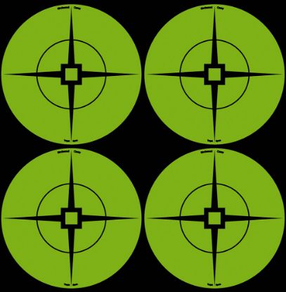 Picture of Birchwood Casey 33933 Target Spots Self-Adhesive Paper Black/Green 3" Crosshair Includes Pasters 40 Per Pkg 