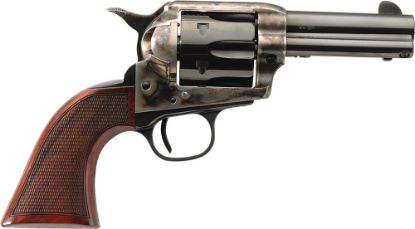 Picture of Taylors & Company 550821 Runnin Iron 45 Colt (Lc) Caliber With 4.75" Blued Finish Barrel, 6Rd Capacity Blued Finish Cylinder, Color Case Hardened Finish Steel Frame & Checkered Walnut Grip 