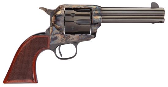 Picture of Taylors & Company 550825 Runnin Iron 357 Mag Caliber With 4.75" Blued Finish Barrel, 6Rd Capacity Blued Finish Cylinder, Color Case Hardened Finish Steel Frame & Checkered Walnut Grip 