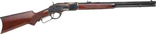 Picture of Taylors & Company 550181 1873 Taylor's Trapper Lever Action 357 Mag Caliber With 10+1 Capacity, 18" Blued Octagon Barrel, Color Case Hardened Metal Finish & Walnut Stock Right Hand (Full Size) 