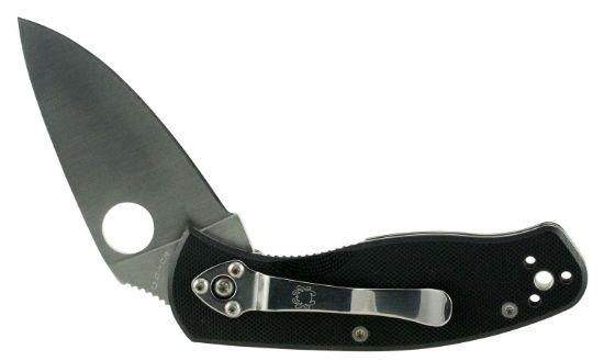 Picture of Spyderco C136gp Persistence 2.77" Folding Drop Point Plain 8Cr13mov Ss Blade Black G10 Handle Includes Pocket Clip 