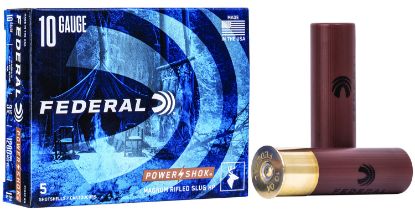 Picture of Federal F103frs Power-Shok Shotshell 10 Gauge 3.50" 1 3/4 Oz Rifled Slug Shot 5 Per Box/ 50 Case 