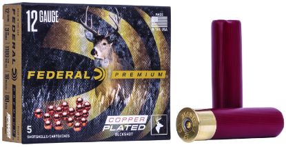 Picture of Federal P135f00 Premium Magnum 12 Gauge 3.50" 18 Pellets 2 1/4 Oz 00 Buck Shot 5 Per Box/ 50 Case 