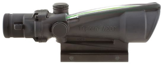 Picture of Trijicon 100156 Acog Black Hardcoat Anodized 3.5X35mm Illuminated Green Horseshoe .223/5.56 Bdc Reticle 