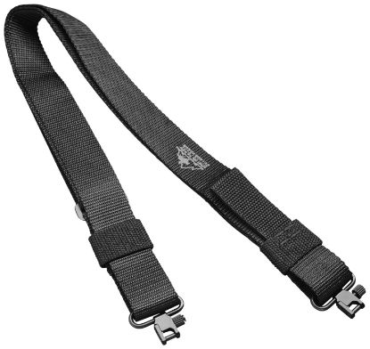 Picture of Butler Creek 80091 Quick Carry Rifle Sling Black Nylon Webbing 27"- 36" Oal 1.25" Wide Adjustable Design Features Uncle Mike's Locking Swivels 