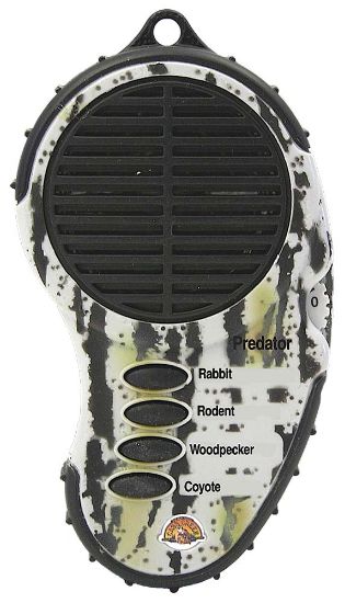 Picture of Cass Creek 334 Mini Electronic Predator Electronic Call Coyote/Rabbit/Rodent/Woodpecker Sounds Attracts Predators Brown Plastic 