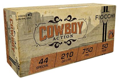 Picture of Fiocchi 44Sca Cowboy Action 44 S&W Spl 210 Gr Lead Flat Point 50 Per Box/ 10 Case 