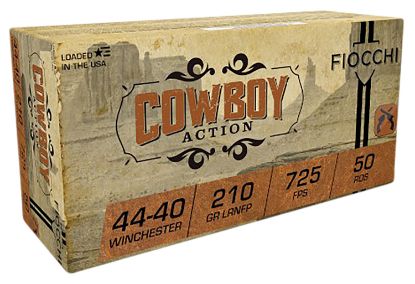 Picture of Fiocchi 4440Ca Cowboy Action 44-40 Win 210 Gr Lead Round Nose Flat Point 50 Per Box/ 10 Case 