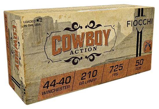 Picture of Fiocchi 4440Ca Cowboy Action 44-40 Win 210 Gr Lead Round Nose Flat Point 50 Per Box/ 10 Case 