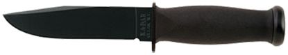 Picture of Ka-Bar 2221 Mark I 5.13" Fixed Clip Point Plain Black 1095 Cro-Van Blade, Black Kraton G Handle, Includes Sheath 