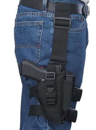 Picture of Bulldog Wtac8r Tactical Leg Black Knit Fits Large Semi-Auto Fits 3.50-5" Barrel Right Hand 