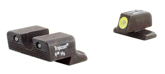 Picture of Trijicon 600583 Hd Night Sights- Springfield Xd, Xd-M, Xd Mod. 2 Black | Green Tritium Yellow Outline Front Sight Green Tritium Black Outline Rear Sight 