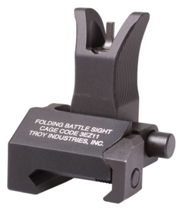 Picture of Troy Ind Ssigfbsfmbt01 Tritium Front Folding Battlesight M4 Black Hardcoat Anodized For M4 