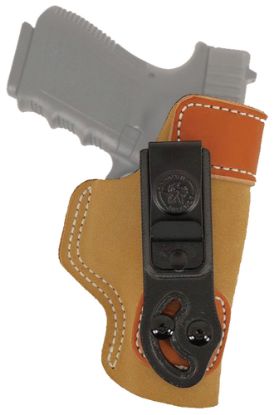 Picture of Desantis Gunhide 106Nab6z0 Sof-Tuck Iwb Tan Leather/Suede Belt Clip Fits Glock 19/23/36 Right Hand 