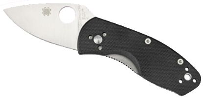 Picture of Spyderco C148gp Ambitious 2.25" Folding Drop Point Plain 8Cr13mov Ss Blade Black G10 Handle Includes Pocket Clip 