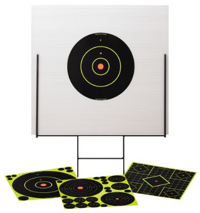 Picture of Birchwood Casey 46101 Shoot-N-C Portable Range Kit Self-Adhesive Universal Bullseye Includes Plastic Backboard/Steel Frame/Targets 