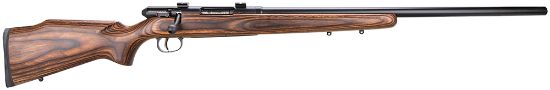 Picture of Savage Arms 19738 25 Lightweight Varminter 17 Hornet Caliber With 4+1 Capacity, 24" Barrel, Matte Black Metal Finish & Natural Brown Laminate Stock Right Hand (Full Size) 