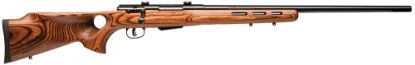 Picture of Savage Arms 19739 25 Lightweight Varminter-T 17 Hornet Caliber With 4+1 Capacity, 24" Barrel, Matte Black Metal Finish & Natural Brown Fixed Thumbhole Stock Right Hand (Full Size) 