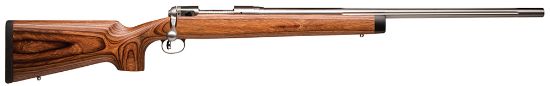 Picture of Savage Arms 01269 12 Bvss 223 Rem Caliber With 4+1 Capacity, 26" Barrel, Matte Stainless Metal Finish & Natural Brown Laminate Stock Right Hand (Full Size) 