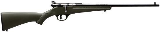 Picture of Savage Arms 13790 Rascal 22 Lr Caliber With 1Rd Capacity, 16.12" Barrel, Blued Metal Finish & Green Synthetic Stock Right Hand (Youth) 