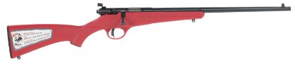 Picture of Savage Arms 13795 Rascal 22 Lr Caliber With 1Rd Capacity, 16.12" Barrel, Blued Metal Finish & Red Synthetic Stock Right Hand (Youth) 